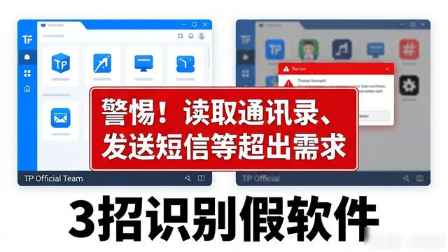 下载tp正版别踩坑！3招识别假软件